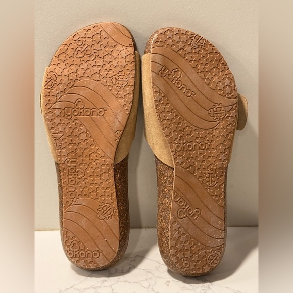 Yokono Tan Suede Buckle Sandals - Picture 9 of 9